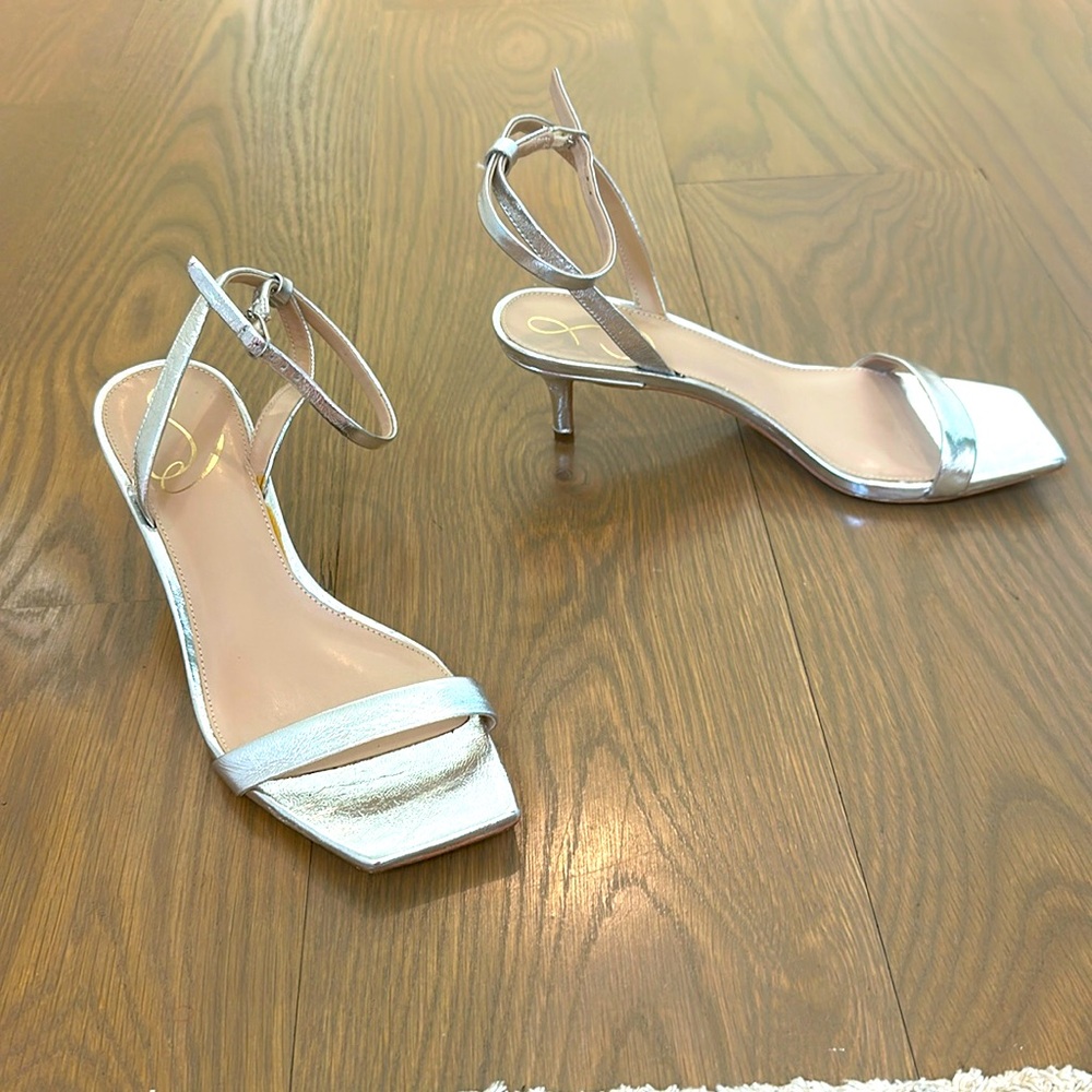 Sam Edelman Silver Strappy Sandals